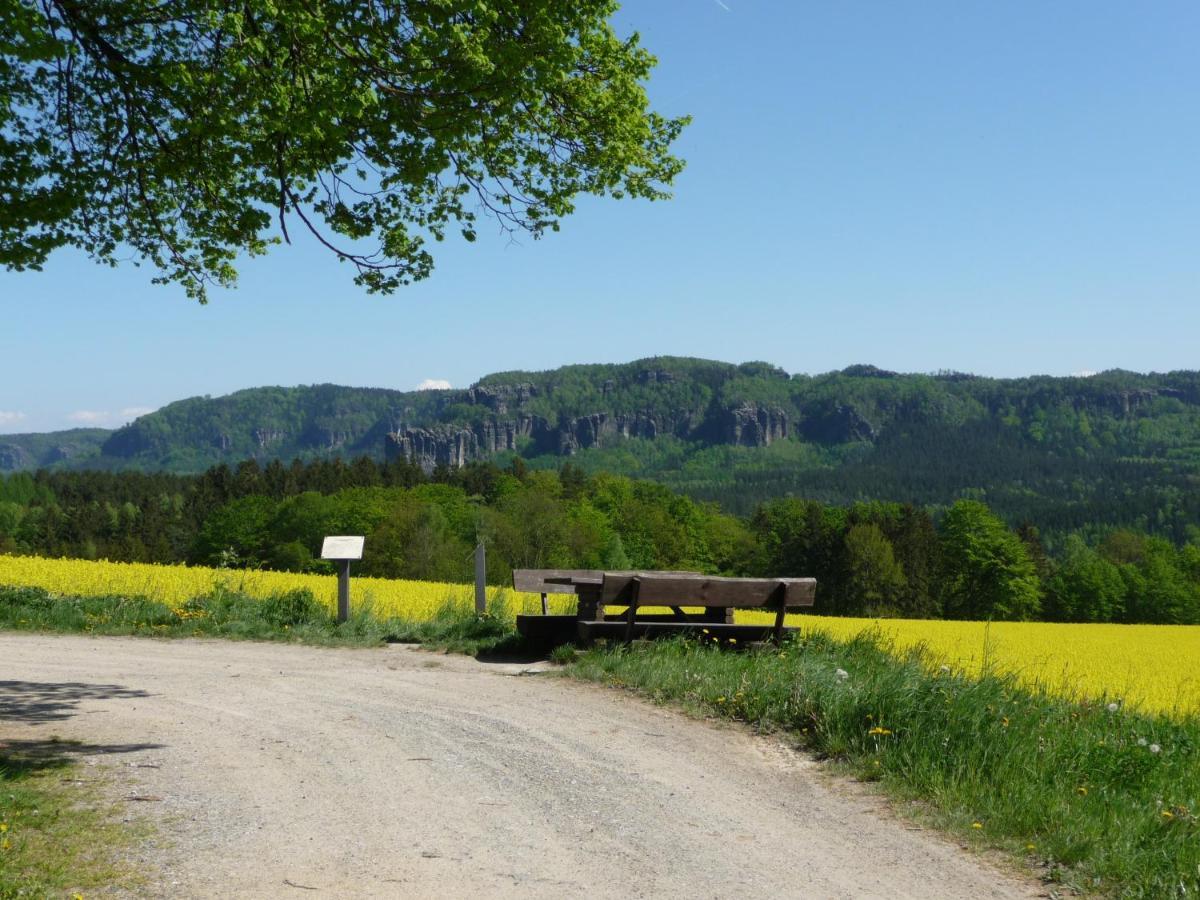 4-Bettzimmer Sächsische Schweiz Mittelndorf Exterior foto