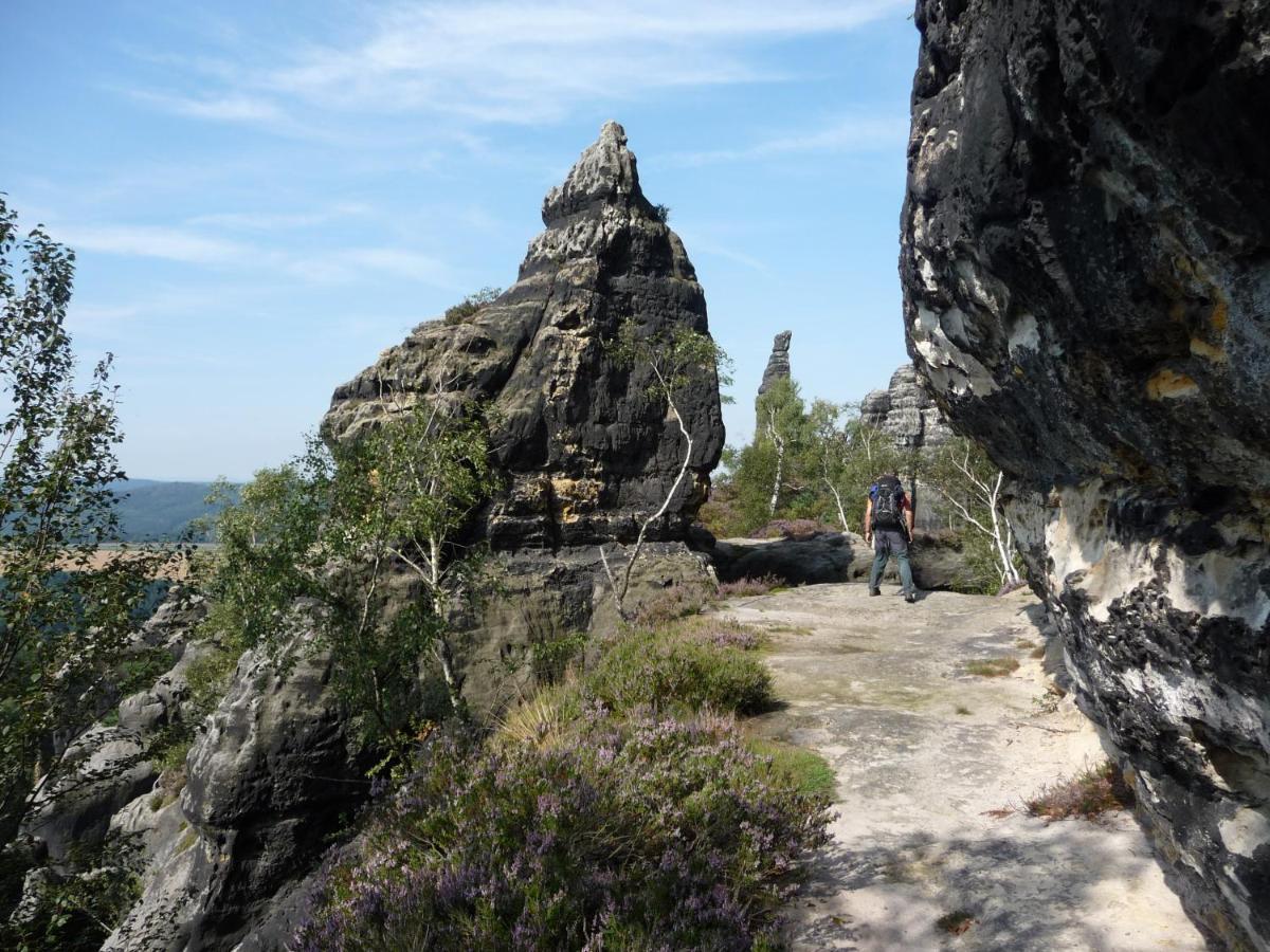 4-Bettzimmer Sächsische Schweiz Mittelndorf Exterior foto