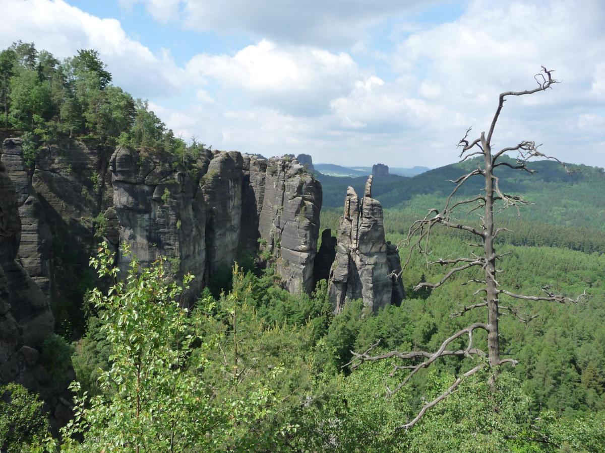4-Bettzimmer Sächsische Schweiz Mittelndorf Exterior foto
